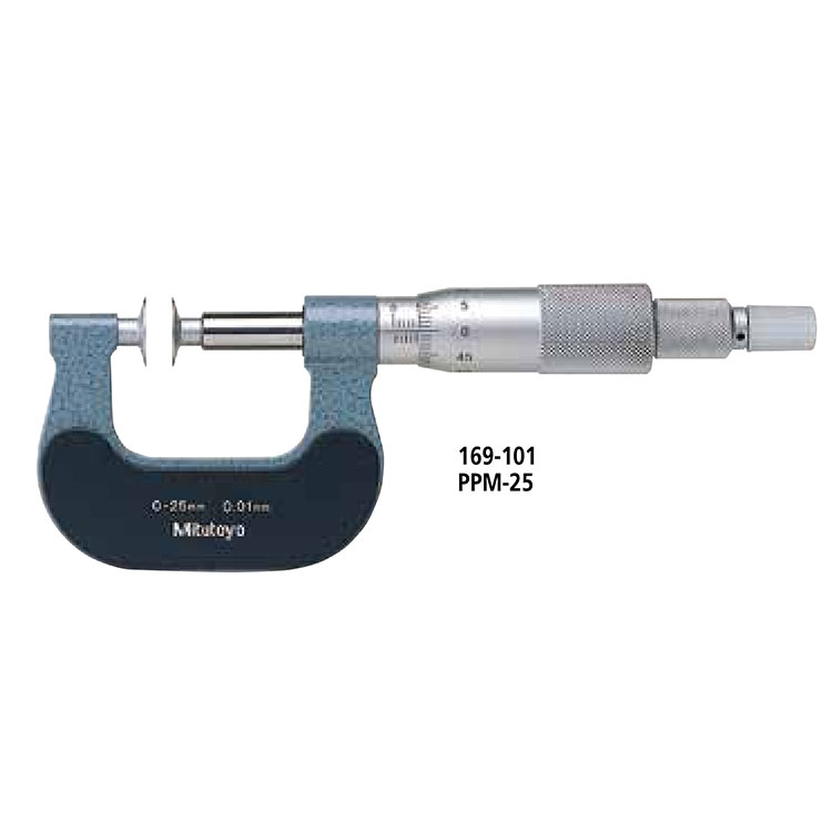 日本三豐（mitutoyo）紙厚千分尺169 系列 — 直進式測微螺桿型PPM